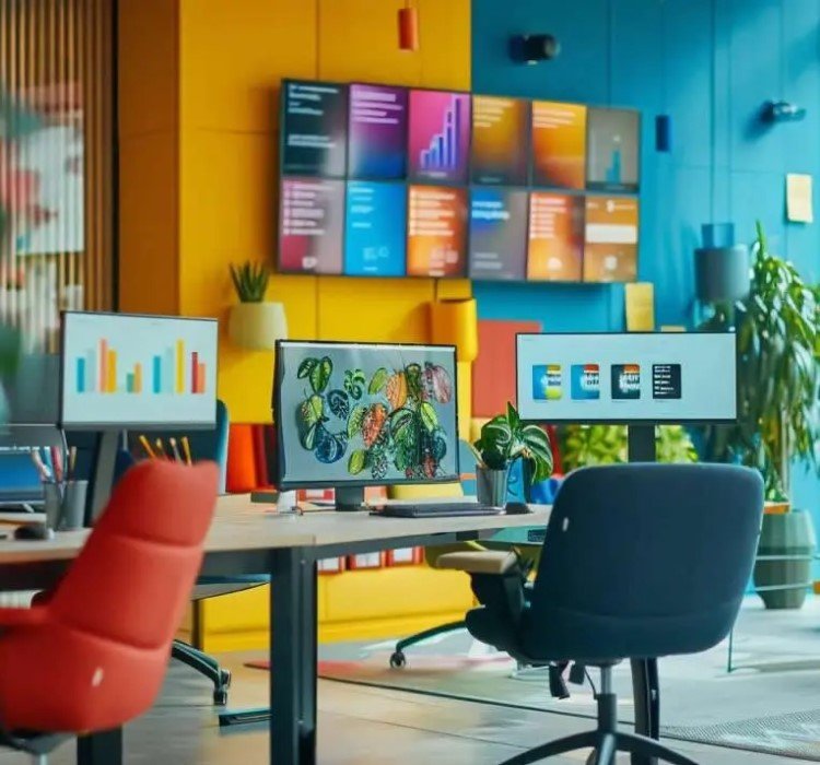 Creative website designing agency office